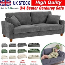 4 Seater Corduroy Sofa Jumbo