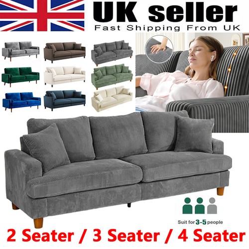 Seater corduroy sofa - 3,