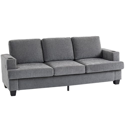 Homcom seater sofa fabric - seater,