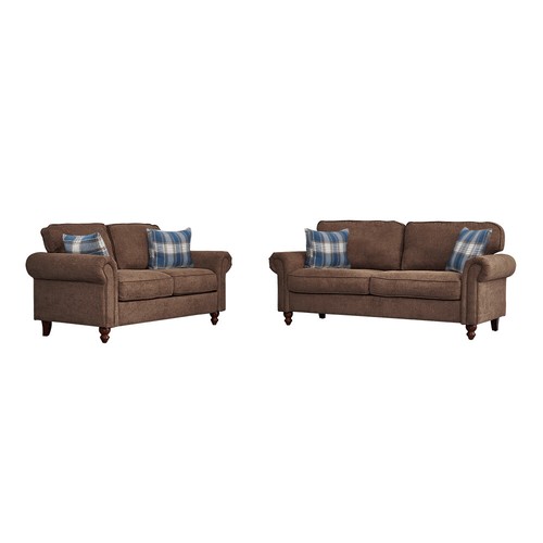Seater brown linen - 2,,