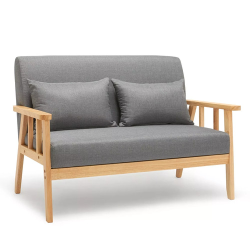 Seater wooden sofa armchair - 2,