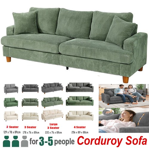 Modern seater corduroy sofa - modern,