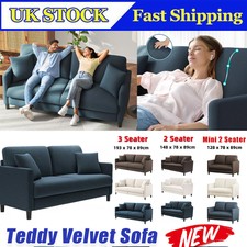 2 3 Seater Teddy Velvet Sofa