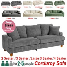 Modern 3 Seater Corduroy Sofa